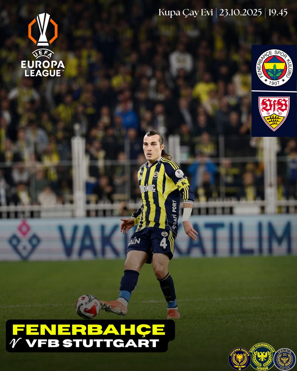 🏆 Avrupa Ligi 3.Hafta 
🆚 VfB Stuttgart
🗓️ 23 Ekim 2025
🕗 19.45
🏟️ Chobani Stadyumu
📍Kupa Çay Evi
#ErzurumLiseGFB