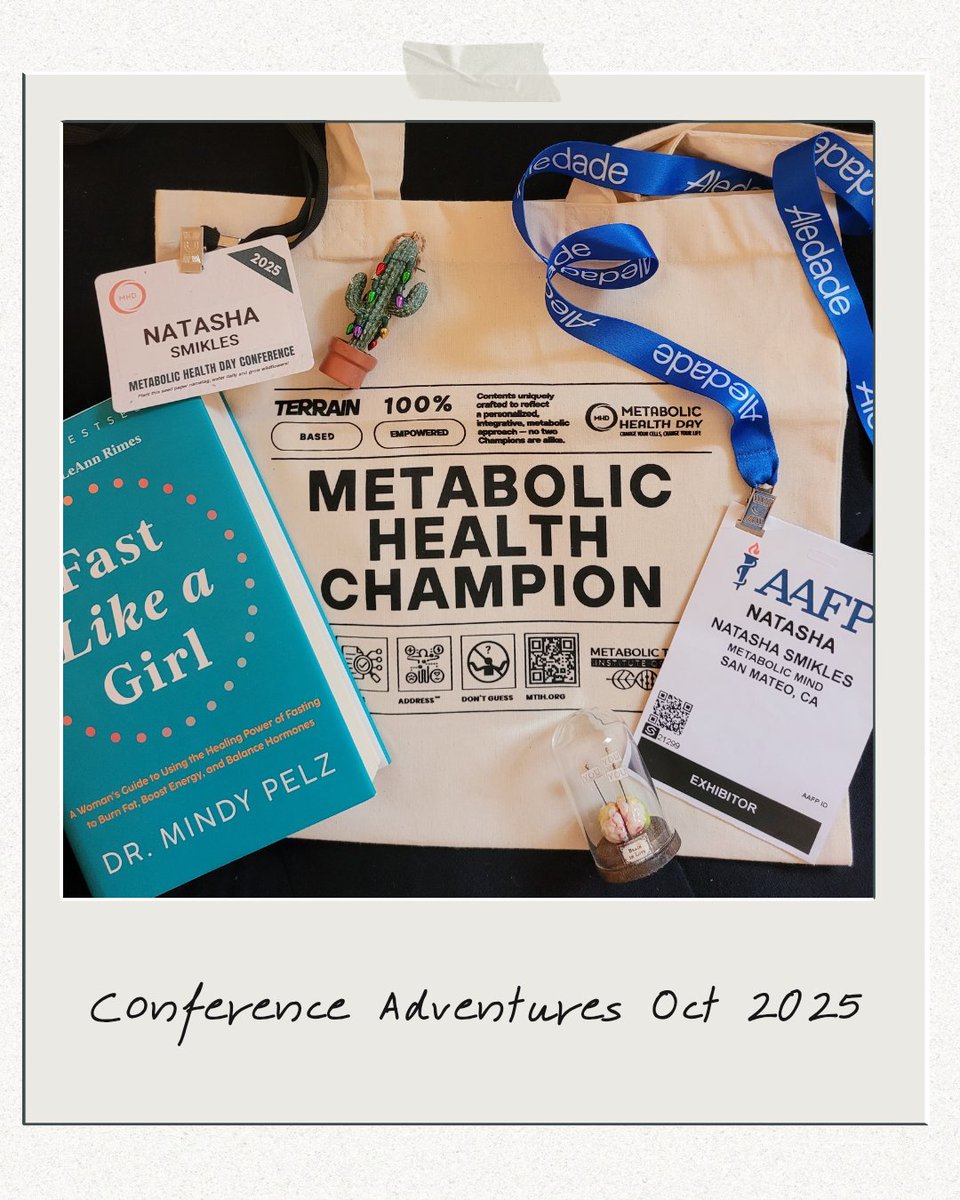 Had the opportunity to attend two incredible conferences! 

In Anaheim, I joined the <a href="/Metabolic_Mind/">Metabolic Mind</a> team, sharing insights on the emerging field of #MetabolicPsychiatry 🧠✨ Then off to Tucson for Metabolic Health Day—loved @drmindypelz’s talk on ketones + fasting! 🔥 ❤️
