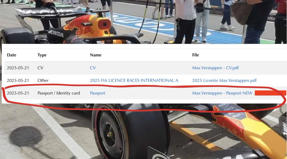 galnagli's tweet image. We found a way to access Max Verstappen's passport, driver's license, and personal information. Along with every other @Formula1 driver's sensitive data.
It took us 10 minutes using one simple security flaw 🧵