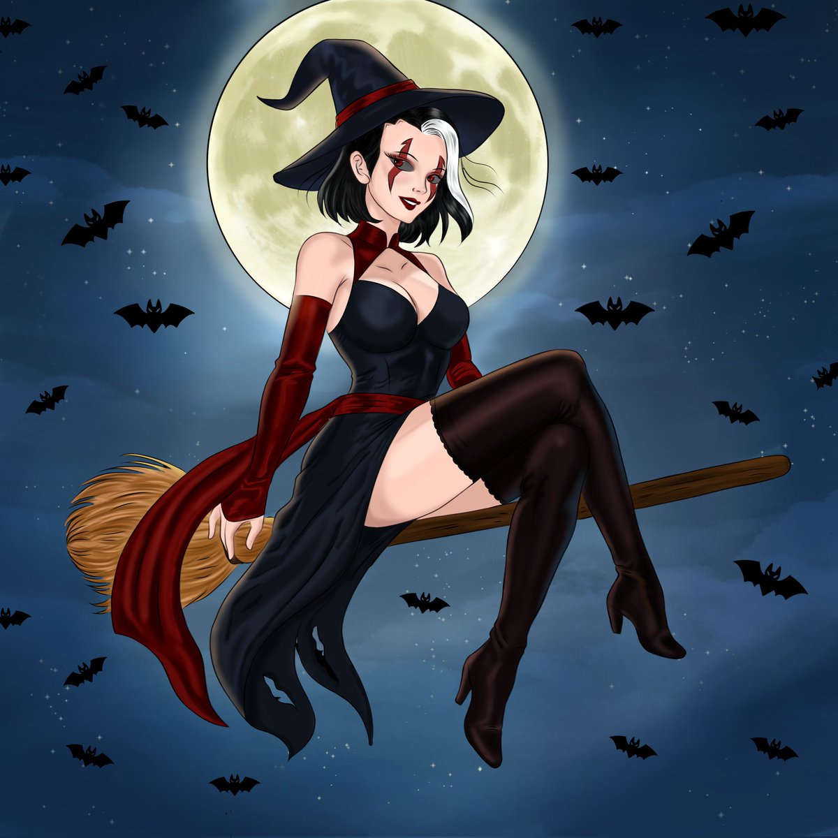 leejejin29's tweet image. You are the cutest and sweetest evil witch in front of the mirror, and to your spell I respond with a flower 🎵🎵
#sareena #MortalKombat #Hallowen2025 #halloweenart #SareeHot