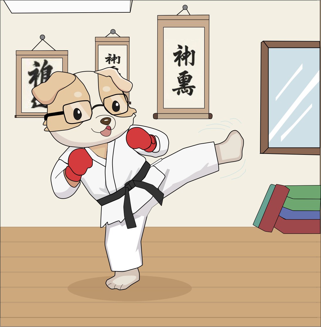 0x_zachh's tweet image. I created another art again @SentientAGI 
DOBBY EXERCISING HIS KARATE SKILLS 
Proof Of Work in the second slide 
Discord username - 0x_zachh01