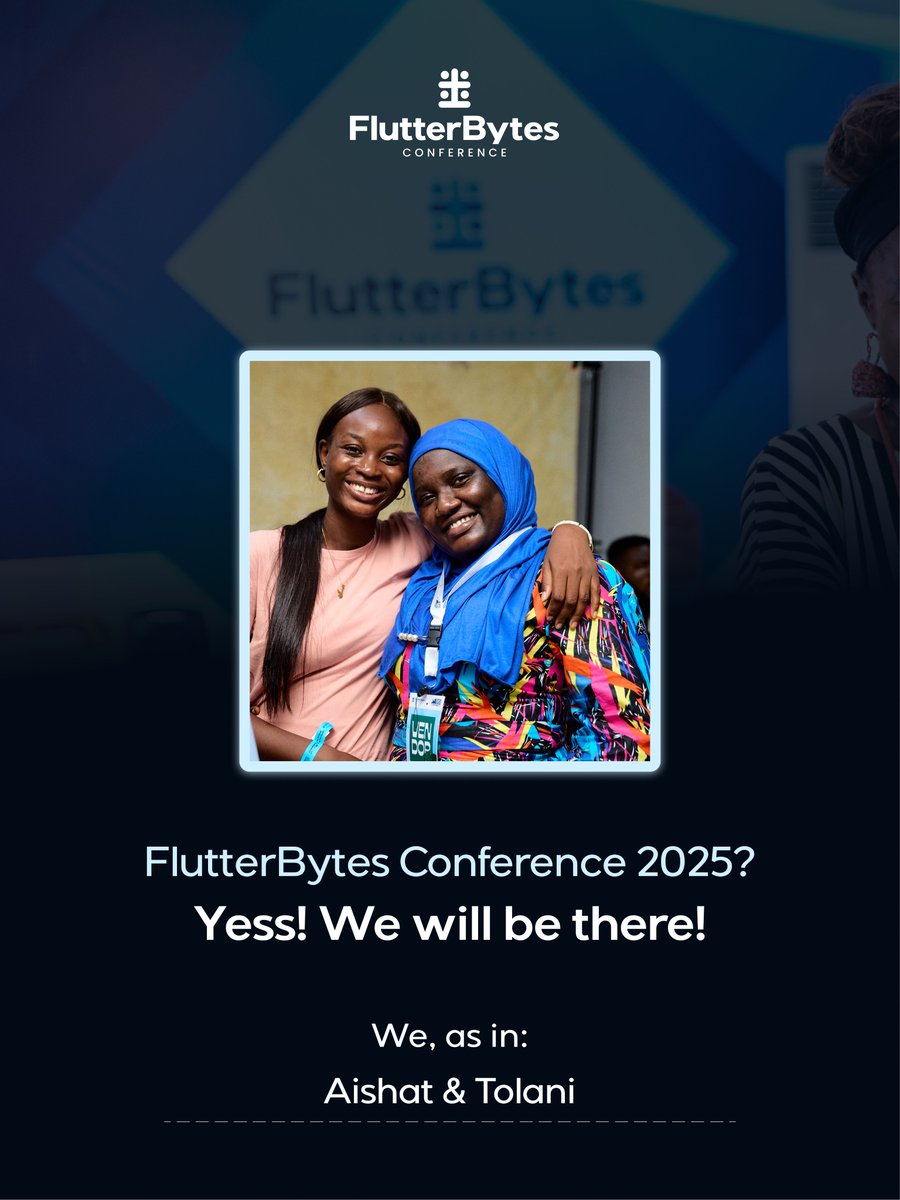 flutterbyteconf's tweet image. Okay, #FlutterBytesConference2025 attendees, let the session debate begin! 🎤
1. Tell us: Which speaker's talk are you most excited for?
2. Prove it: Create your custom "I'm Attending" banner and post it! Use the hashtag #FBC25 on your posts.
Pick your background from the…