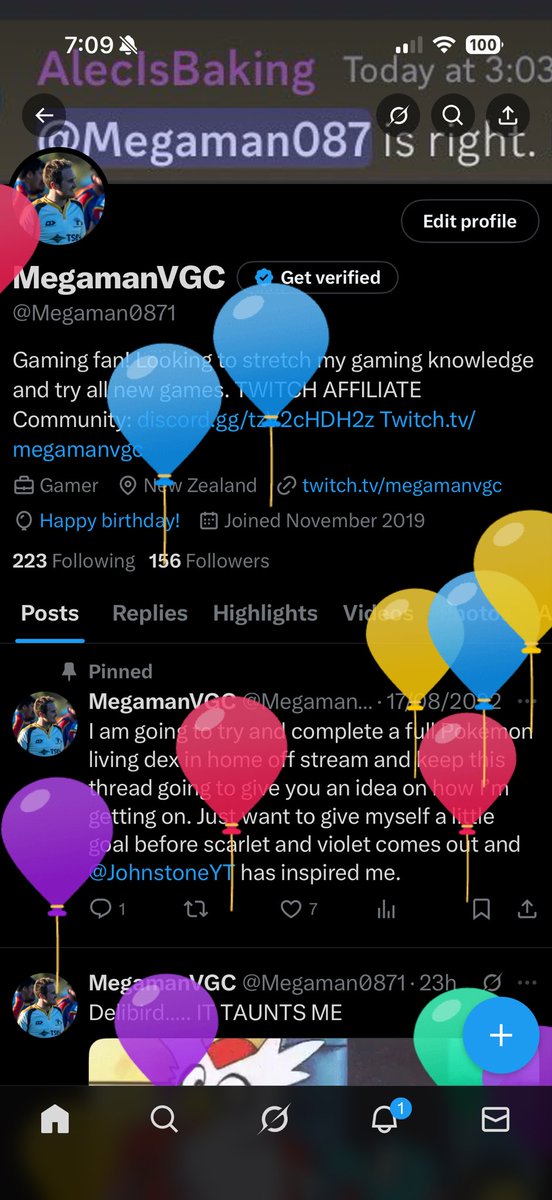 Megaman0871's tweet image. Another year older I guess….