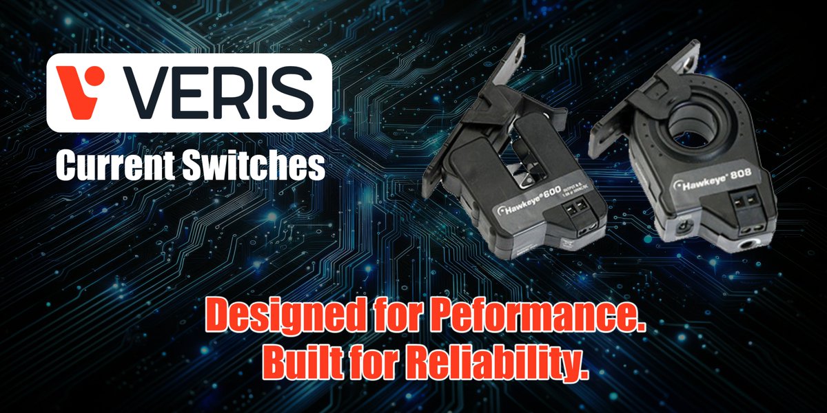 KeleSolutions's tweet photo. Veris Current Switches offer everything from adjustable trip points to compact go/no-go monitoring — built for efficiency and uptime. Shop here:  https://t.co/dbF2tUOvMr #Veris #CurrentSwitches #FacilityManagement #SmartBuildings #Automation https://t.co/SIBj4H0z4U