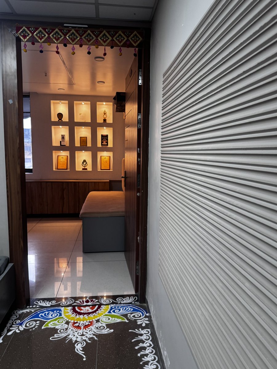 First Diwali at the office, still feels unreal lighting diyas here 🪔❤️