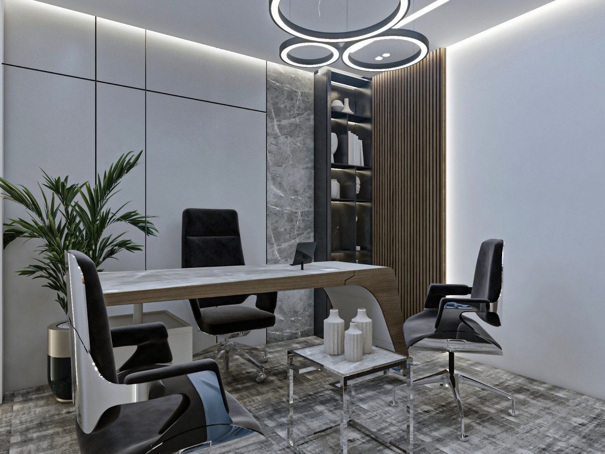 Lobna2024's tweet image. مكاتب إداريه بتصميم عصري متوازن بين البساطة والهيبة
توزيع  للمساحات، وإضاءة طبيعية تعزز راحة العمل
اختيار الألوان والخامات ينعكس على جو من الاحترافية #تصميم_داخلي #مصمم#مهندس_ديكور  #مكاتب #ديكورات_داخليه #ديكورات_خشبية #ديكورات_حديثة #غرف_نوم #مجلس #فيلا #أثاث