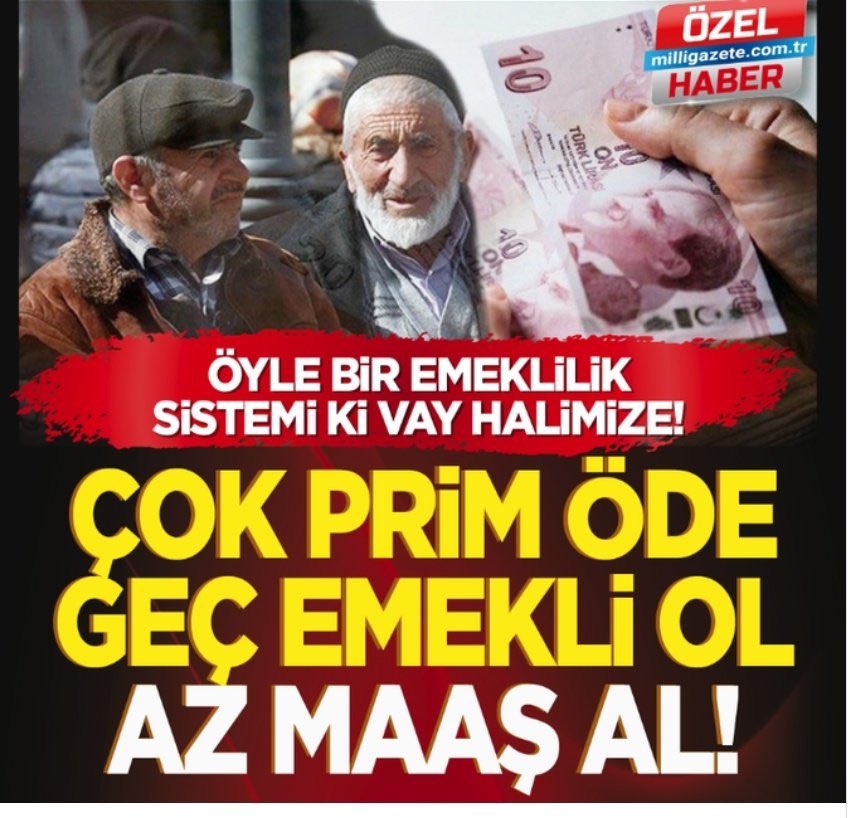 Bugün Türkiye’de;
50 yaşındaki kadın emekli olamıyor,
38 yaşındaki kişi ise EYT kapsamında emekli!

Bu bir fıkra değil, adaletsiz bir gerçektir.
Kademeli emeklilik, emekçinin hakkını teslim edecek tek adil çözümdür.
#TekŞartımızKademe