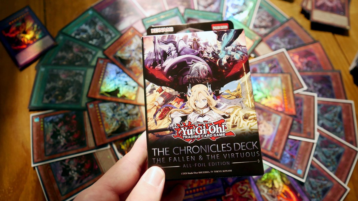 Hey guys! I know a lot of ya'll noted you were pretty excited about the new  Branded structure deck, THE CHRONICLES DECK: The Fallen & The Virtuous  (All-Foil Edition) & I wanted
