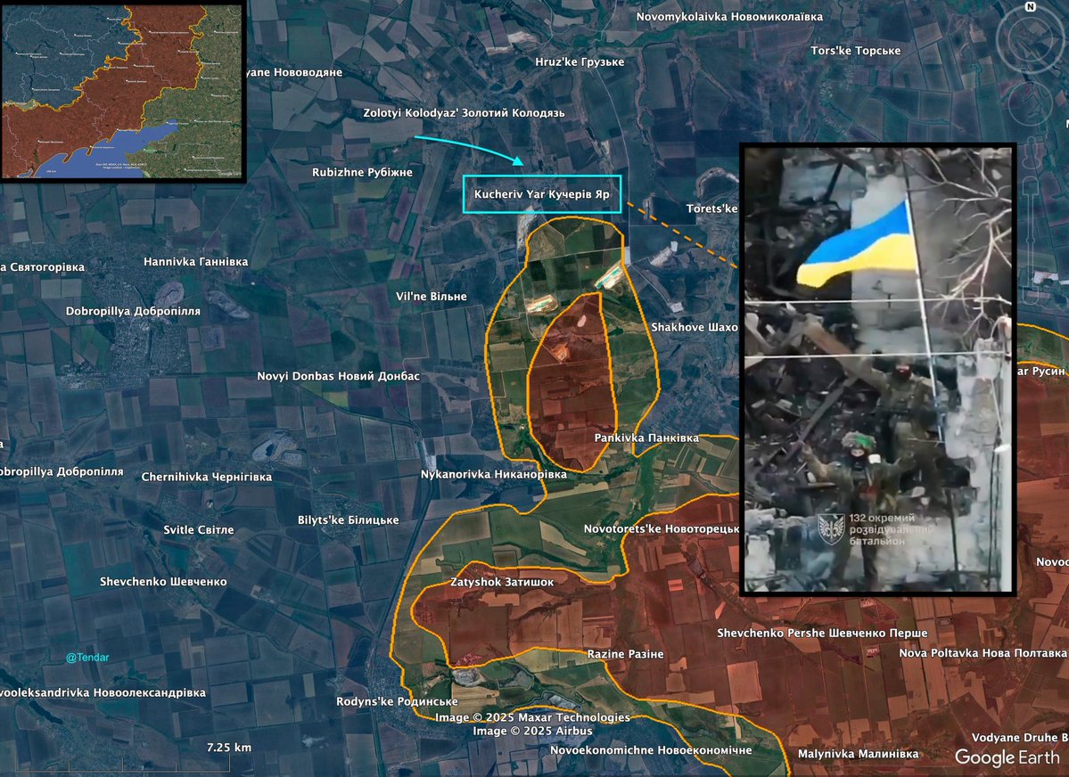 astraiaintel's tweet image. BREAKING:
It's over.
⚡ Hundreds Russian soldiers have surrendered. The Kucheriv Yar encirclement has been closed.
In addition, the settlement of Kucheriv Yar has been officially liberated.
Ukraine will win. 🇺🇦