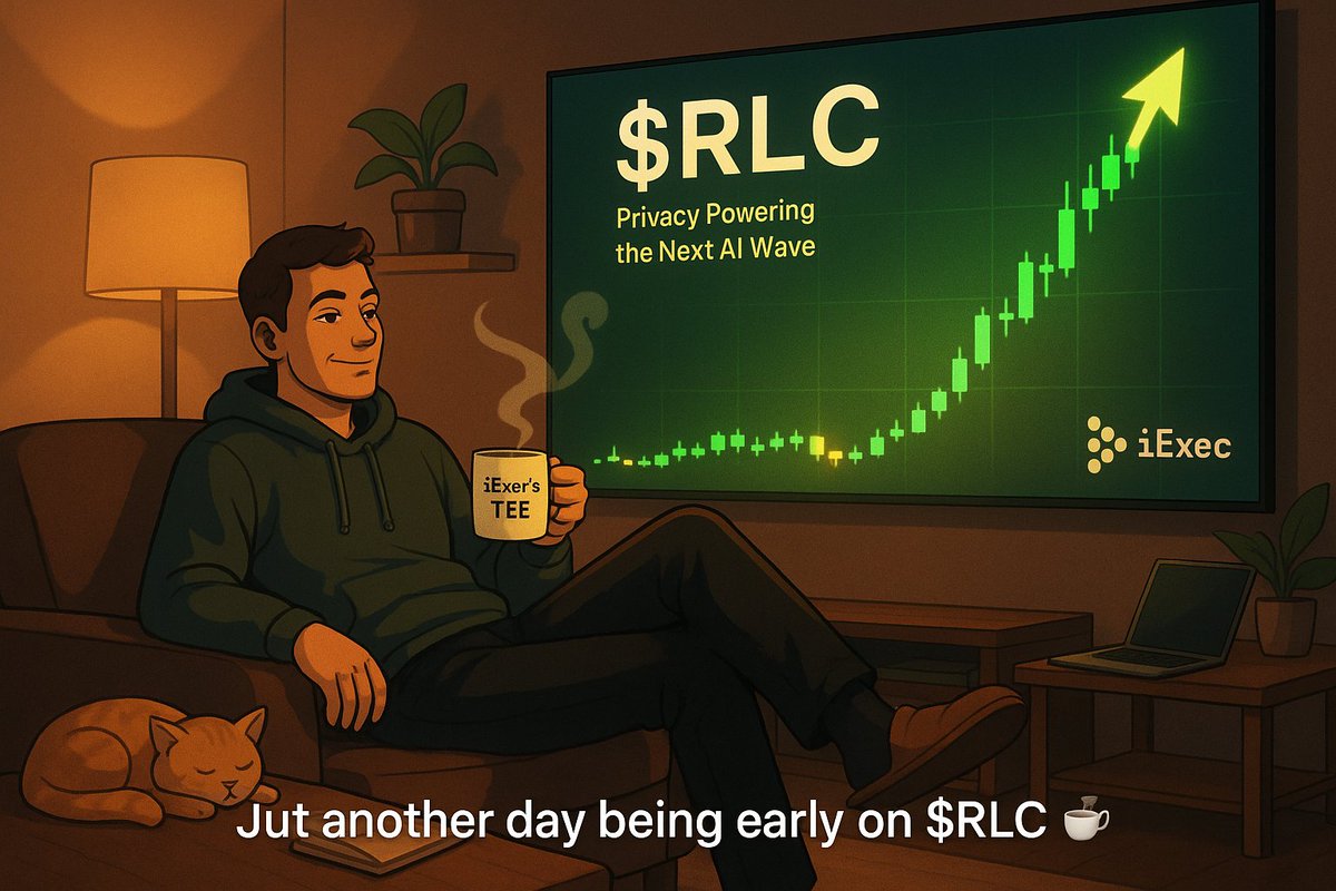 okedasofweb3's tweet image. Day 3: keeping a bullish vibe on $RLC
Patience is key 🗝️
$RLC isn’t sleeping, keep loading your bags.
Trust me this privacy-first gem 💎, when it hits, it's gonna 🎯 hard.