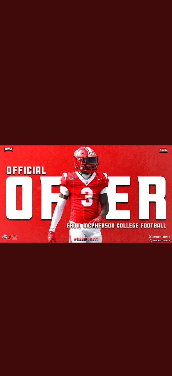 Matthew_Mount52's tweet image. Blessed to receive my first official offer from McPherson college. Thank you @Kaden_Beavers for the opportunity!