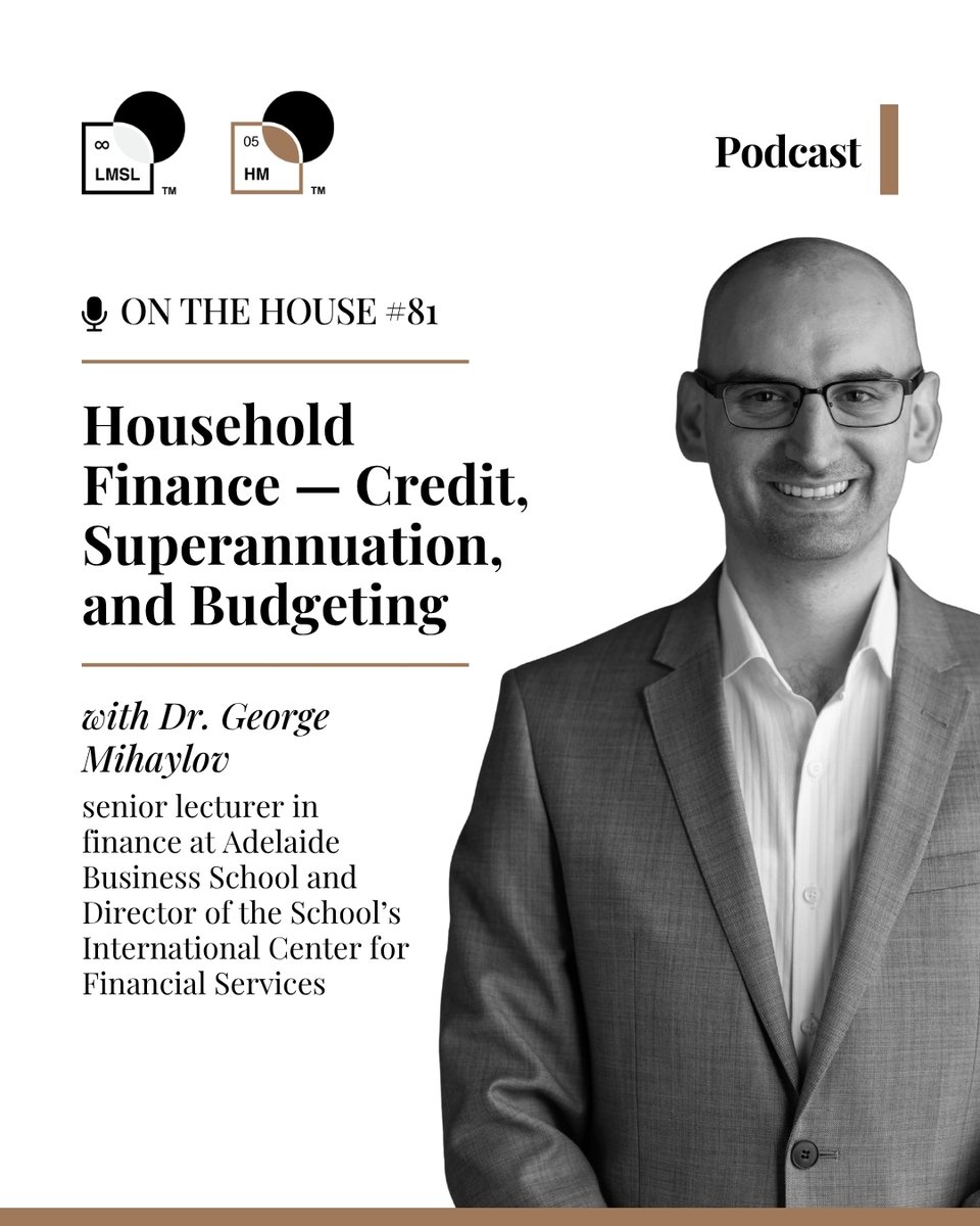 HMScienceLabs's tweet image. Meet Dr. George Mihaylov, an expert in household finance, superannuation, and risk management.

Listen now for his expert take on budgeting, credit, and more! youtu.be/fqgOhQHrE9w
#LMSL #LifeManagementScienceLabs #HouseholdManagementScienceLabs #Household #OntheHouse #Podcast