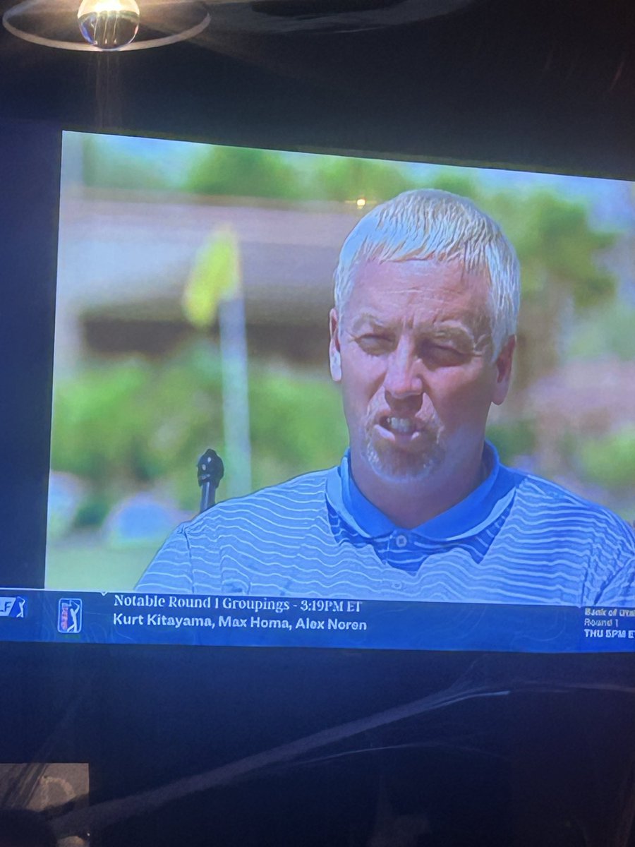 Oh this guys action is tour level <a href="/KipHenley/">KIP HENLEY</a> Playing against DD 😂 on <a href="/GolfChannel/">Golf Channel</a>