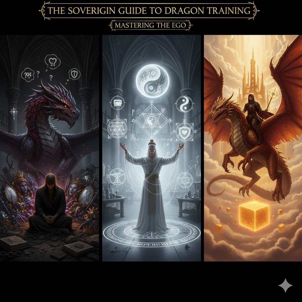 DecodingTheStrm's tweet image. The Dragon in the Cave: An Alchemical Guide to Mastering the Ego
In the modern quest for spiritual growth, no concept has been more maligned and misunderstood than the ego. A pervasive, Gnostically-flawed dogma has convinced seekers that the ego is an enemy to be "killed,"…