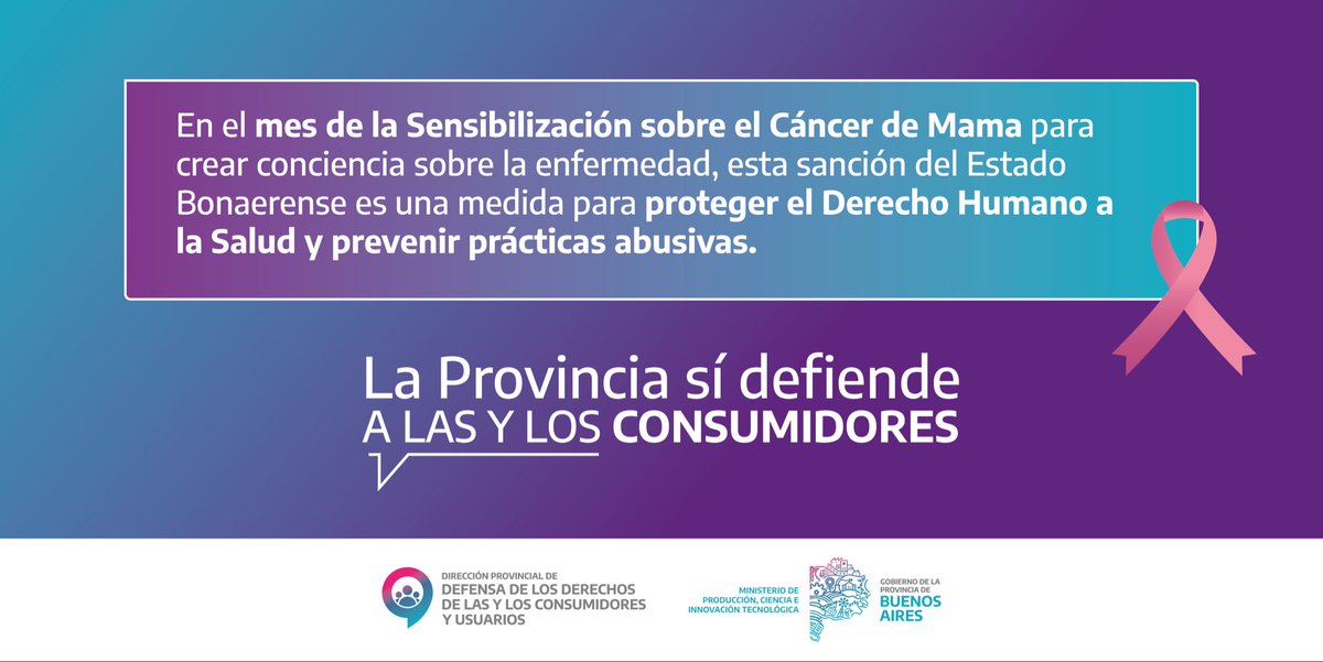 El Estado provincial sancionó a la empresa de medicina prepaga Osde por negar la cobertura de una cirugía oncológica a una consumidora bonaerense con diagnóstico de cáncer de mama.   

La Provincia Sí defiende tus derechos.