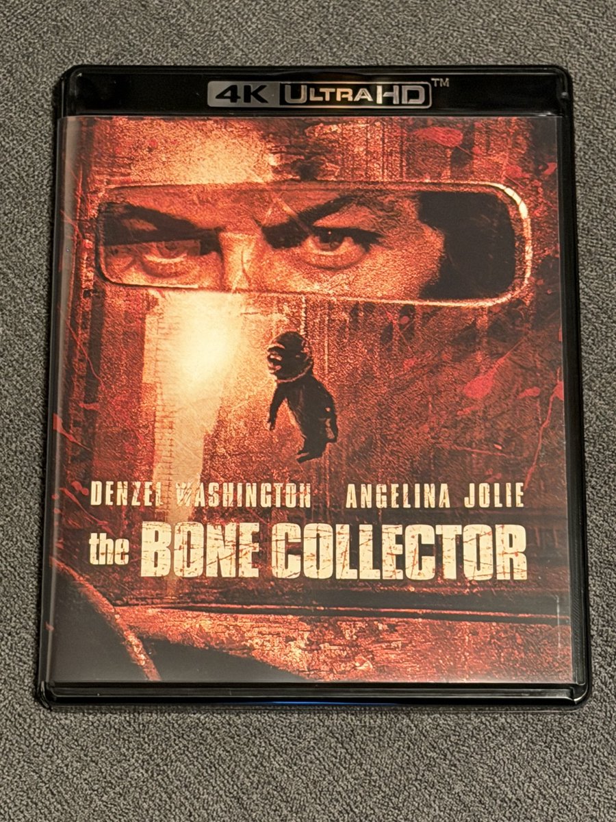 Tonight’s 4k movie 🍿 the bone collector 👌 <a href="/KinoLorber/">Kino Lorber</a> #4KUltraHD #PhysicalMedia