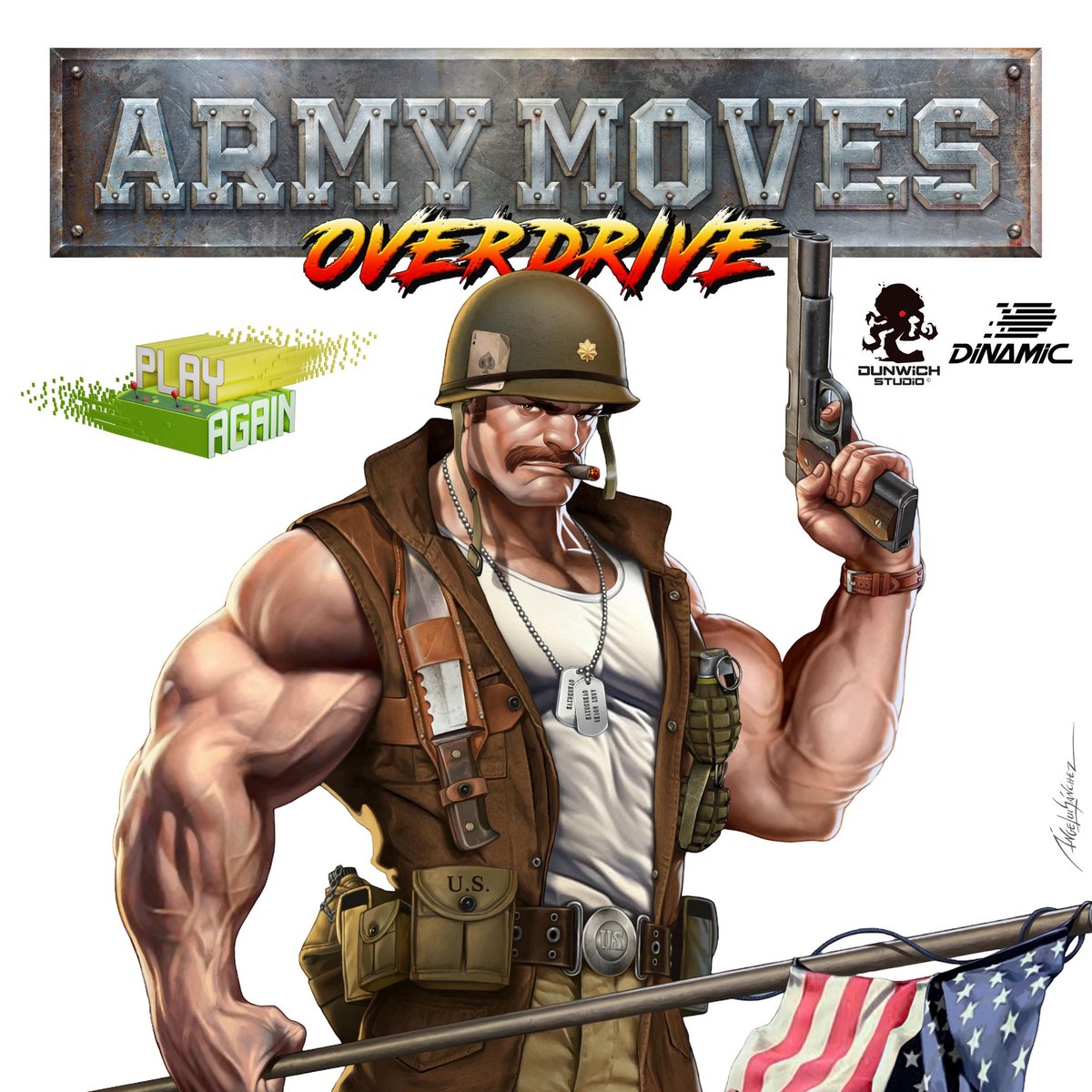 DinamicSoftware's tweet image. &quot;Army Moves Overdrive, la magia de Alfonso Azpiri se convierte en videojuego&quot;

Microhobby y Dinamic charlan del regreso del mítico Army Moves este sábado 25 de octubre a las 13:00 horas en @PlayAgainFest de Toledo.

🎯No te lo pierdas!!!