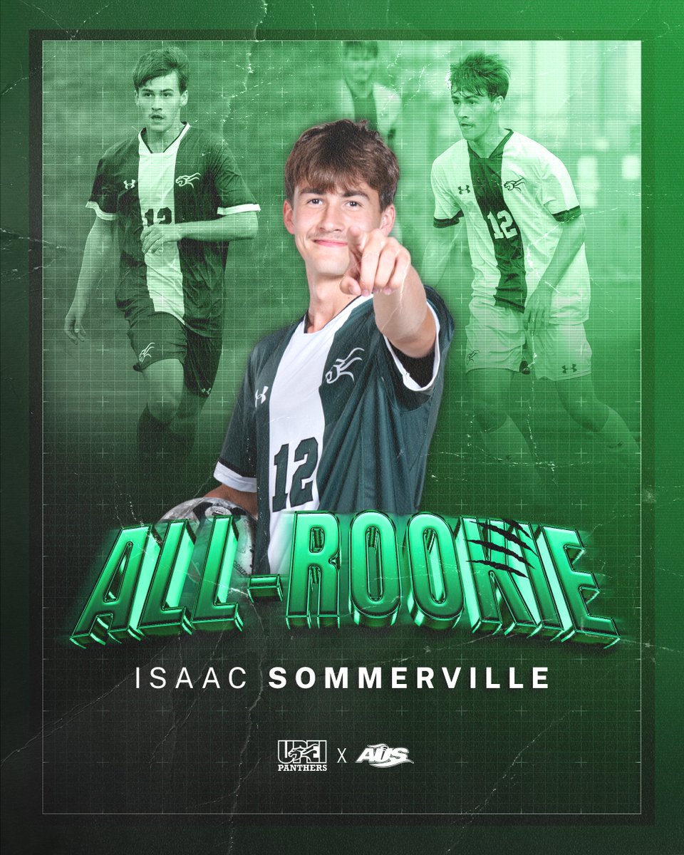 ⚽️ AUS ALL-ROOKIE TEAM ⚽️

A relentless competitor who quickly proved he belongs at this level. From earning a starting role to commanding the midfield, his future as a cornerstone of the program is bright.

Congratulations to all-rookie, ISAAC SOMMERVILLE!👏

#GoPanthersGo |