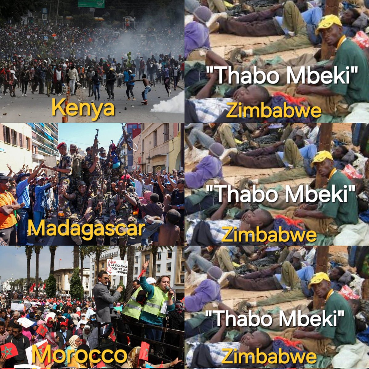 Inevitable_Stalin🇿🇦 (@inevitable_33) on Twitter photo While across the Continent the youths have taken a stand against corrupt governments, Zimbabweans are finding creative ways to blame South Africa and South Africans for their own mess and stupid decisions that collapsed their country. How many elections since   2008? While across the Continent the youths have taken a stand against corrupt governments, Zimbabweans are finding creative ways to blame South Africa and South Africans for their own mess and stupid decisions that collapsed their country. How many elections since   2008?