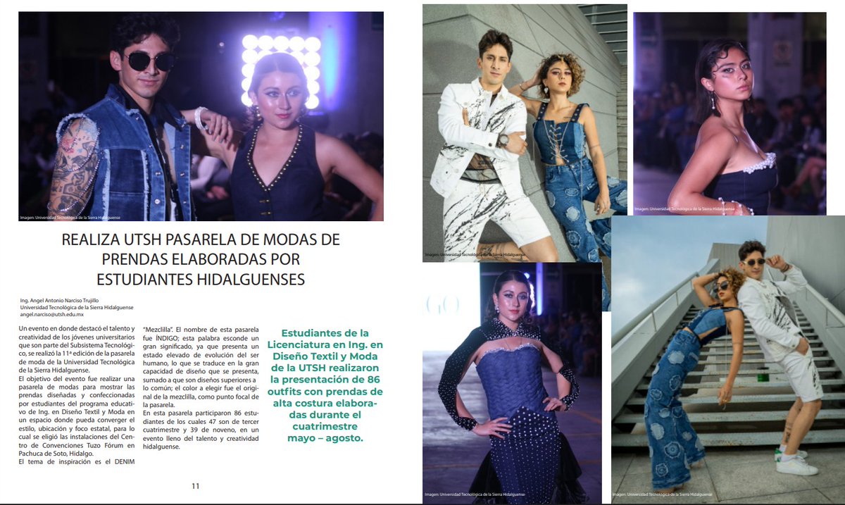 ¡Estamos en la primera edición de la revista "Nechi"! 
La UTSH se enorgullece en compartir su participación en la primera edición de la revista "Nechi" del subsistema tecnológico, con un artículo especial sobre nuestra espectacular Pasarela de Modas Índigo. #FamiliaDGUTyP