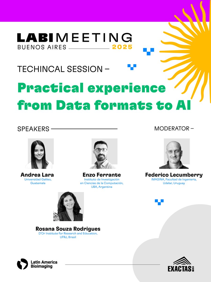 #LABIMeeting2025 | November 10–12, Buenos Aires

We can’t wait to meet in person once again! 🌎
Today we’re excited to share a glimpse of our second Technical Session:

📌 Practical Experience from Data Formats to AI