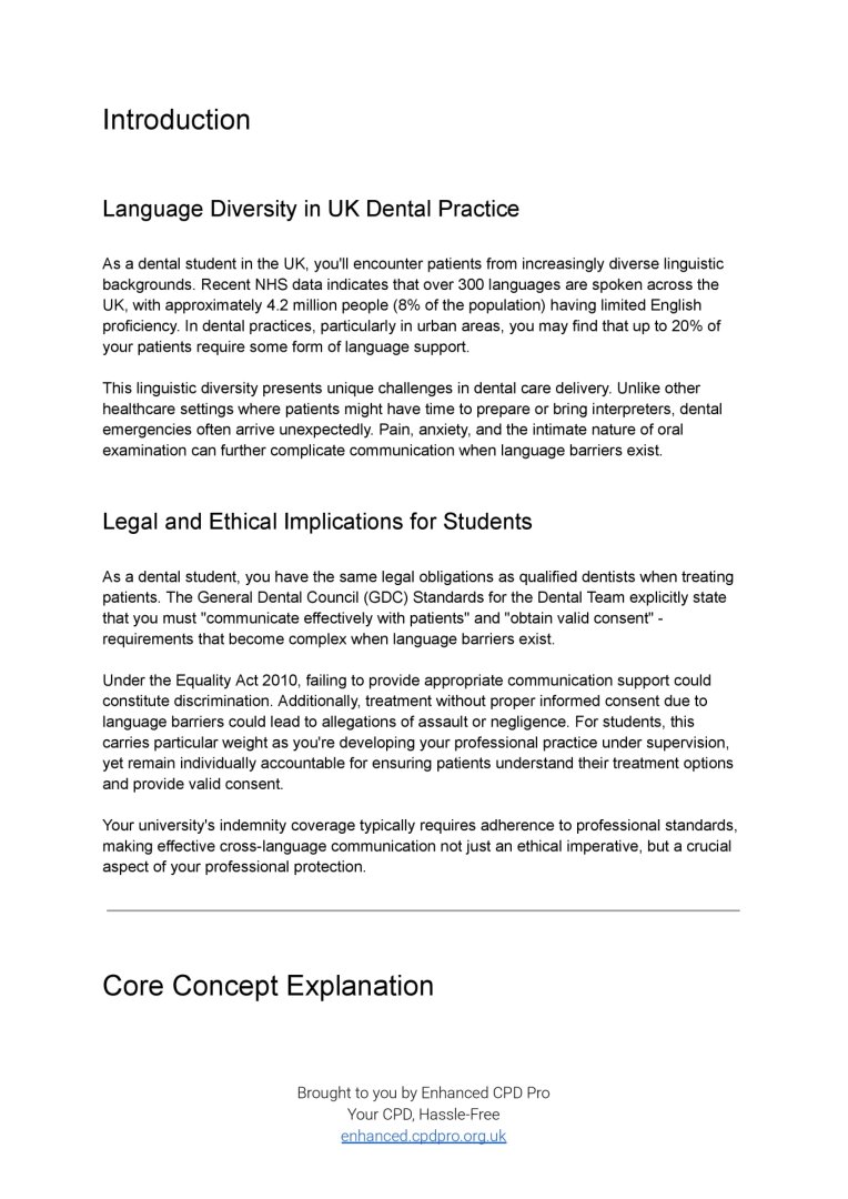 EnhancedCPDPro's tweet image. Enhanced CPD SkillBytes: Navigating Language Barriers | Claim your certificate by passing the test at skillbytes.cpdpro.org.uk/87FyooJeSHK4Z6…
