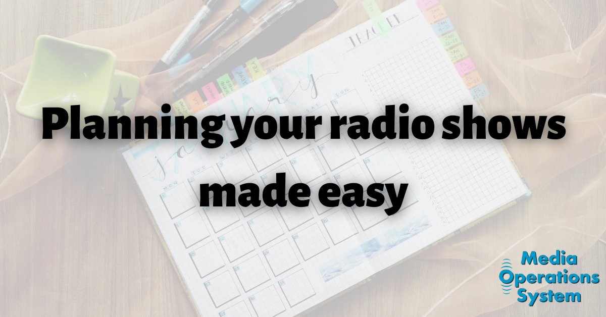 MediaOpsSystem's tweet image. 📅 Planning your show schedule, events &amp;amp; special days is easy with the #MediaOperationsSystem.

#LocalRadio #HospitalRadio #CommunityRadio #StudentRadio #MakingRadioEasy

mediaops.co.uk/calendar/?utm_…