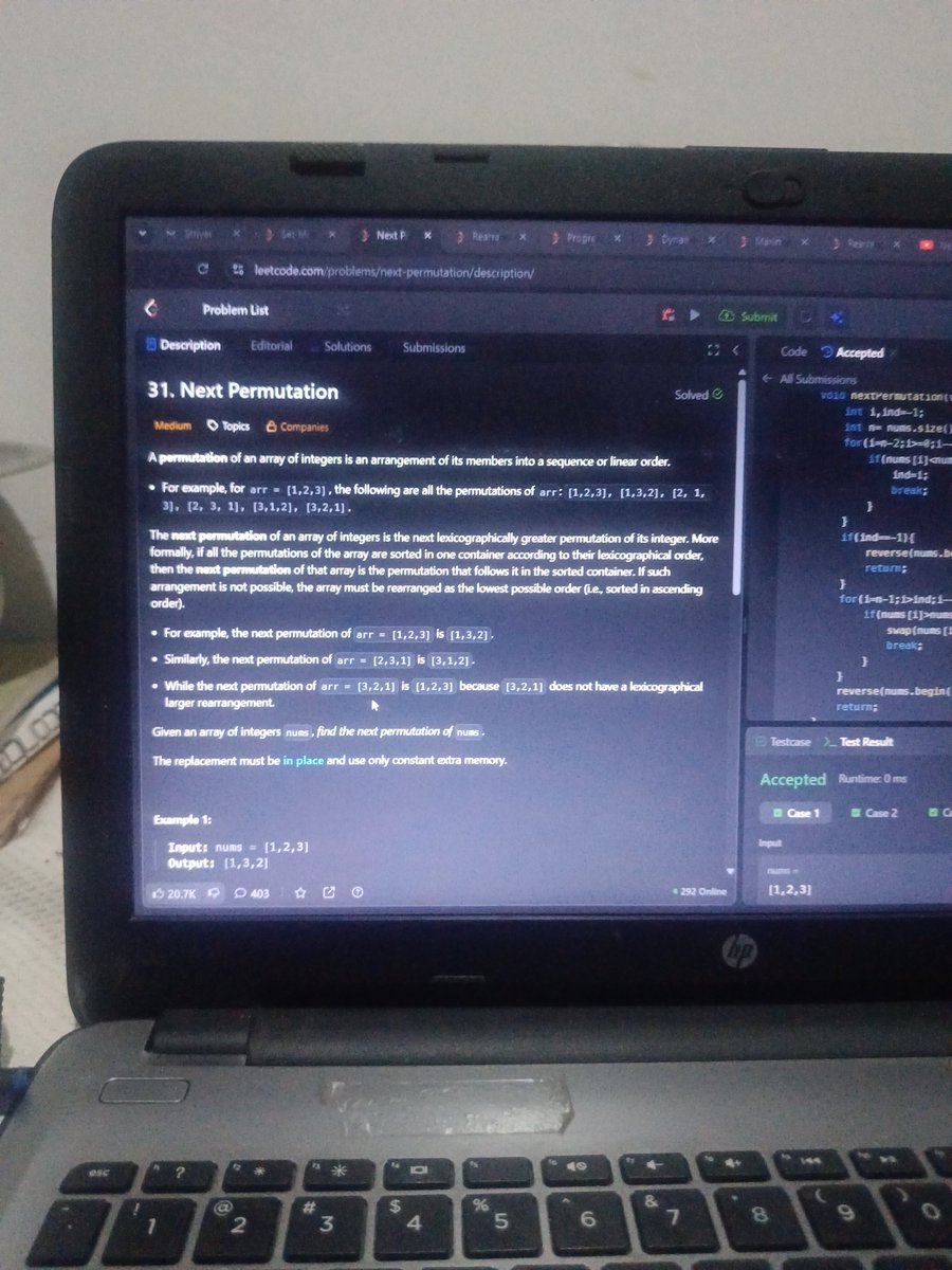terask12345's tweet image. When a LeetCode question is so interesting you forget you’re debugging 😅
Cracked it at last — and it felt amazing! 🔥
#LeetCode #Coding #TechJoy
