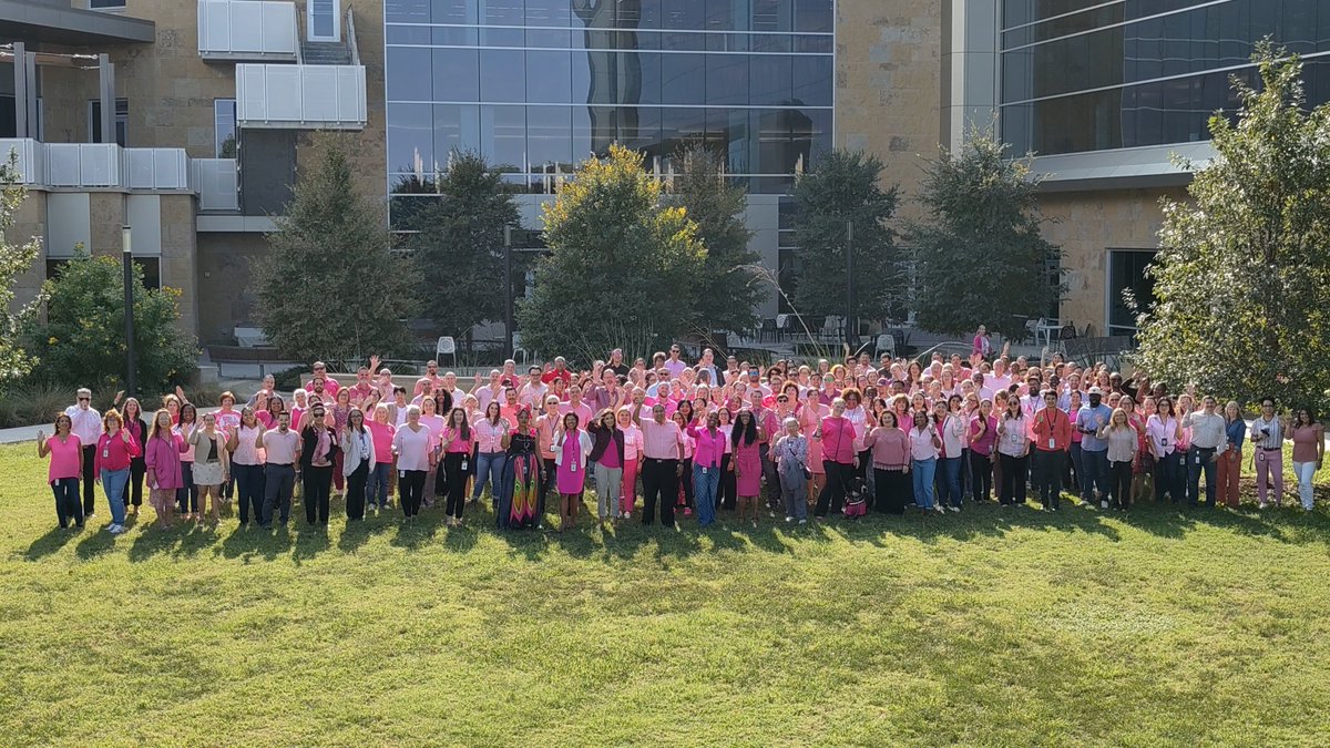 TxDOT's tweet photo. It’s TxDOT #PinkOutDay! Across Texas, our districts are wearing pink to raise awareness and show support for those affected by breast cancer. 💗 Join us in the fight to save lives. #BreastCancerAwarenessMonth https://t.co/A1RT2lCChC