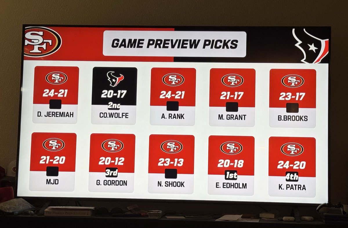 Daniel Jeremiah, finally wising up &amp; picking the NINERS for the first time this season #FTTB