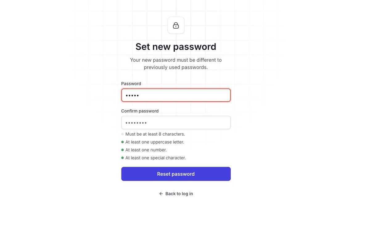 Just finished building the password reset flow for ClearPath 🔒

As always, built in <a href="/bubble/">Bubble</a>, styled with <a href="/UntitledUI/">Untitled UI</a>. Transactional email designed in <a href="/figma/">Figma</a> and sent with <a href="/postmarkapp/">Postmark</a>. 

It’s always wild how even small flows like this can take longer than expected… but getting