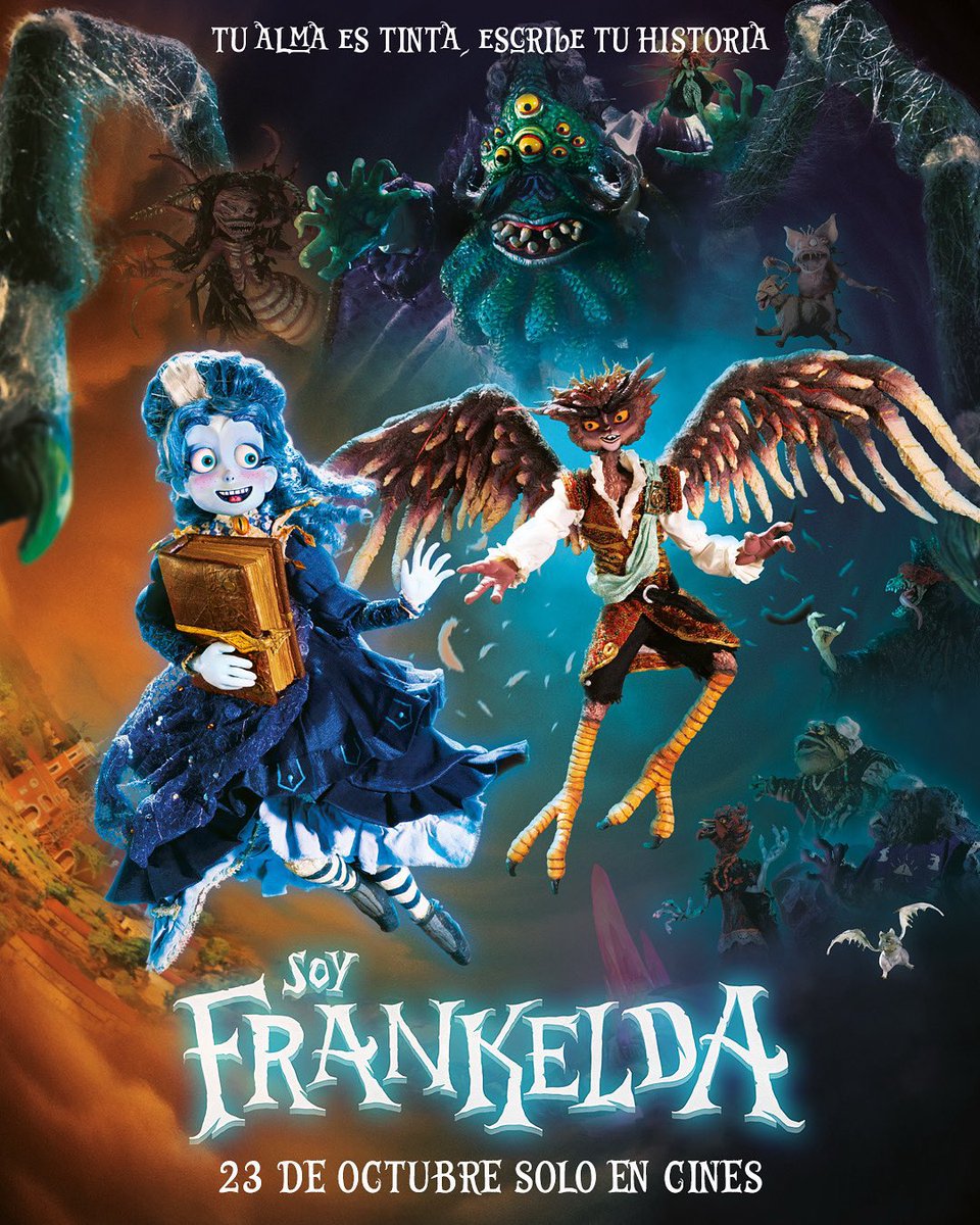 Mañana todos a ver Frankelda por favor, si le va bien puede ser el inicio del buen cine animado mexicano.

Flow o Memorias de un Caracol triunfaron acá, toca apoyar a los nuestros 🇲🇽