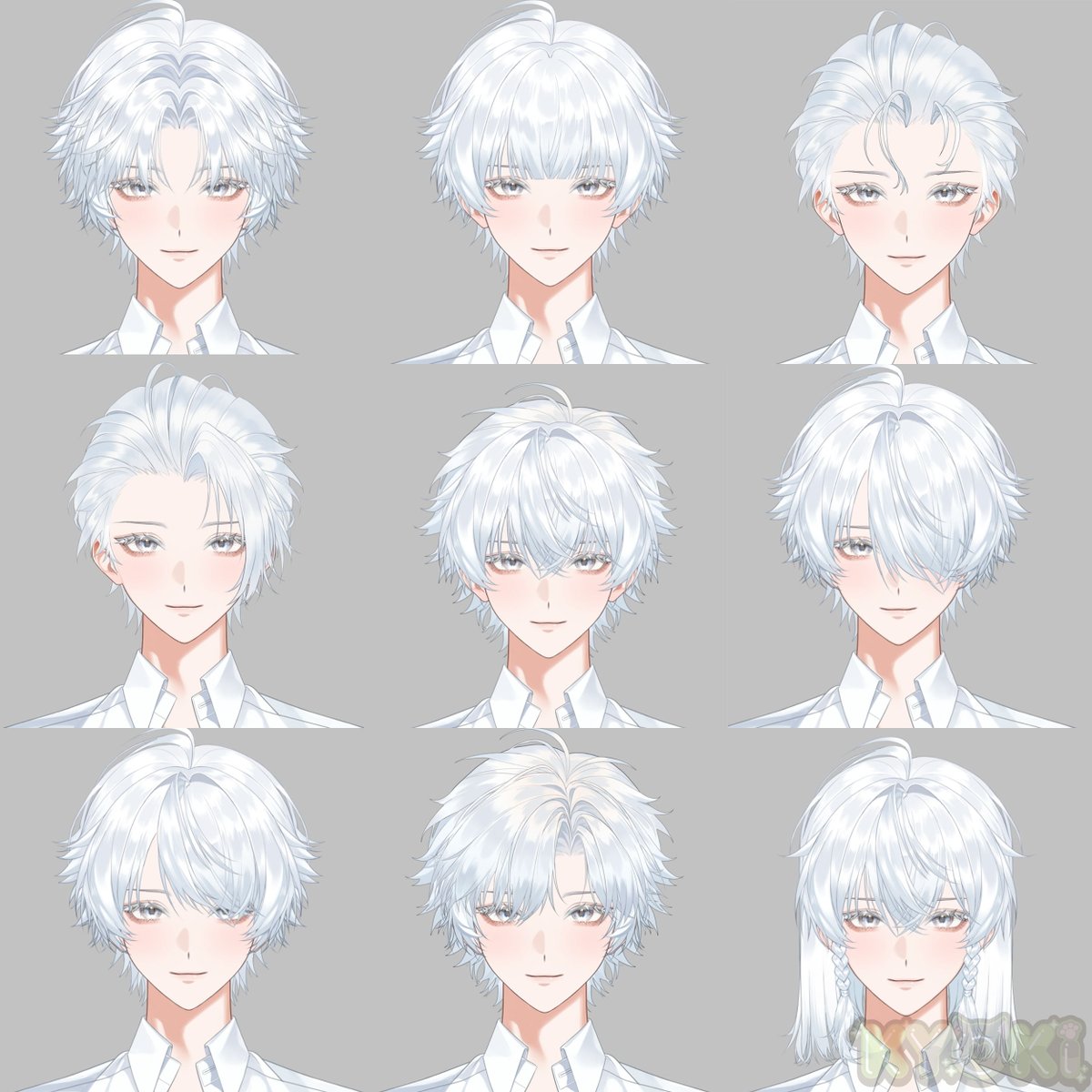 These are the hairstyles we’ve drawn💇‍♂️
Any styles you’d love to see next?💕
#CustomizableVTuber