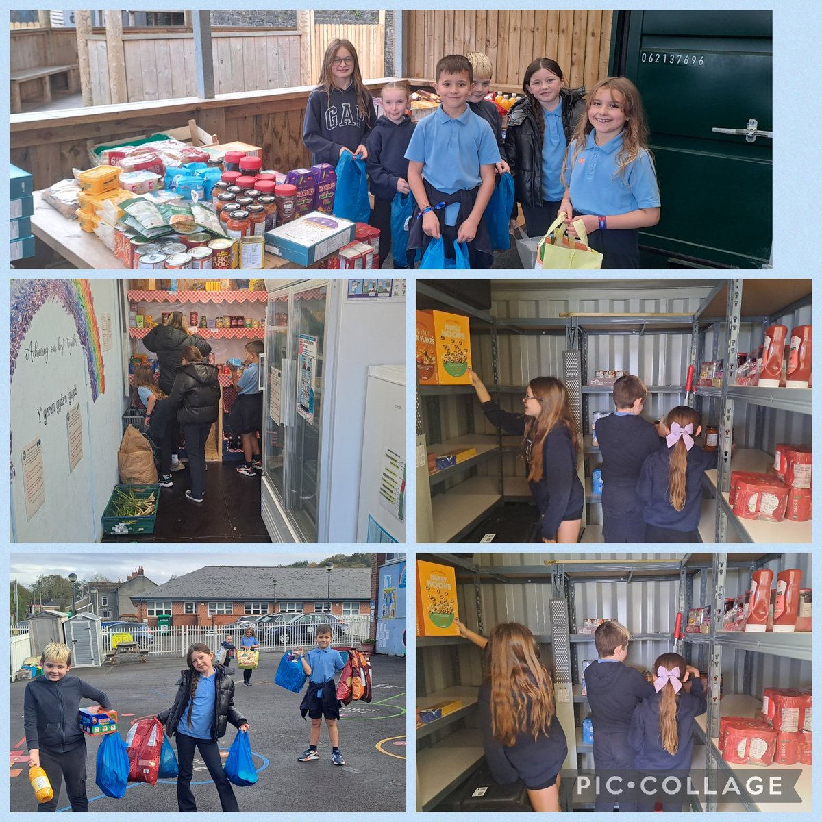 Our fantastic year 4 5 pupils stocking the shop. Please come and visit us before the half term holidays. We look forward to seeing you.  <a href="/BigBocsBwyd/">Big Bocs Bwyd</a>