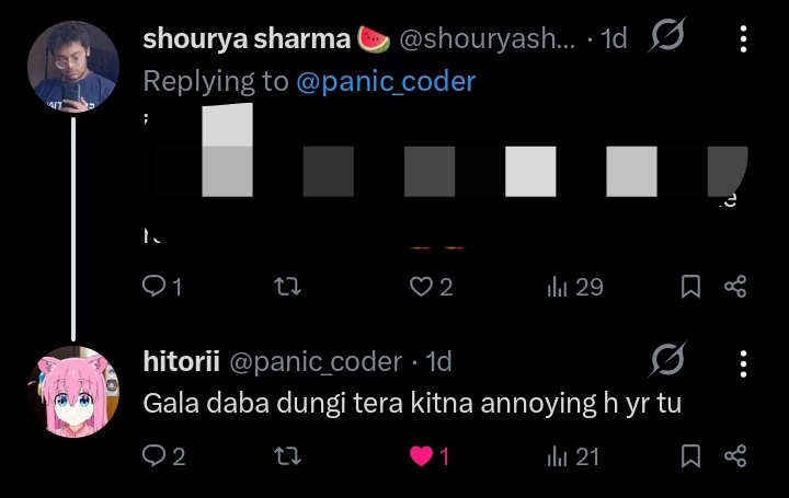 shouryasharma33's tweet image. this ain tuff 🥀😂