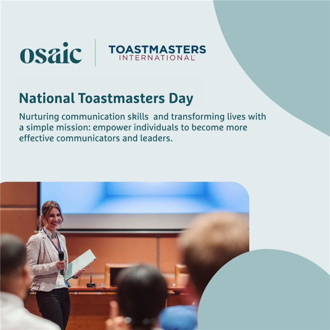 On National Toastmasters Day, we celebrate the power of words, confidence &amp; community. 🗣️

Our Toastmasters Club launched in June, and the members, ranging from novice to seasoned speakers, have built the skills to become better communicators &amp; leaders. ow.ly/I1Hu50XgsMj