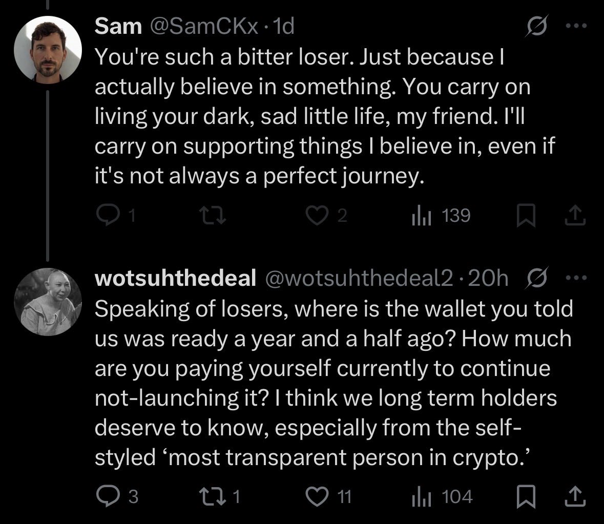 wotsuhthedeal2's tweet image. I’ve been critical of @SamCKx problematic leadership of $CDR and @AtlasWallet for a while. I find it very interesting he only now blocks me after asking publicly whether he is still taking a salary out of our $1.2M while we approach 2 years since he told us wallet was ready.