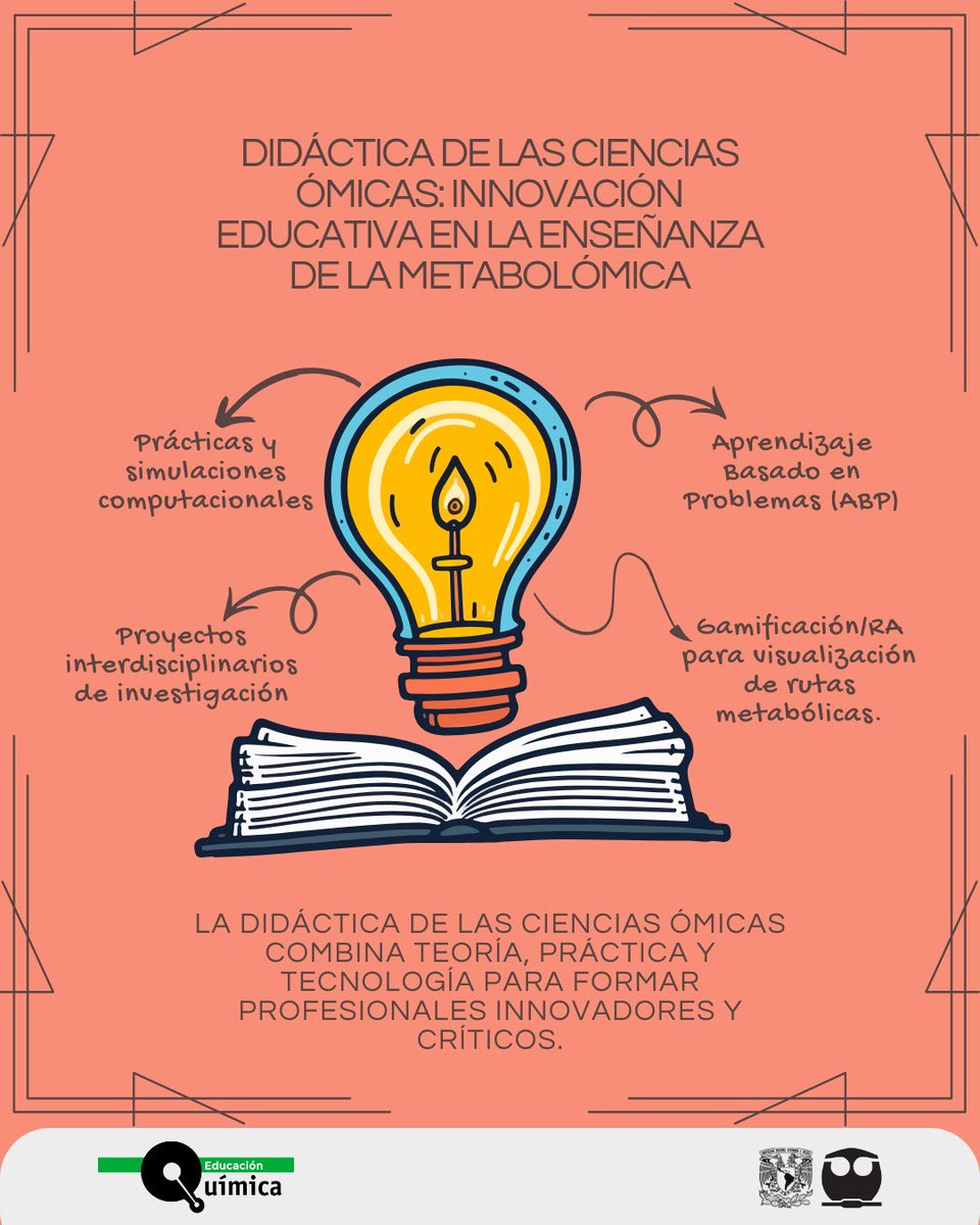 Integrar #ciencias ómicas en la educación superior es clave: #ABP, prácticas experimentales y RA permiten a los estudiantes conectar teoría y práctica, desarrollar pensamiento crítico y colaborar.🤝🧬doi.org/p99c