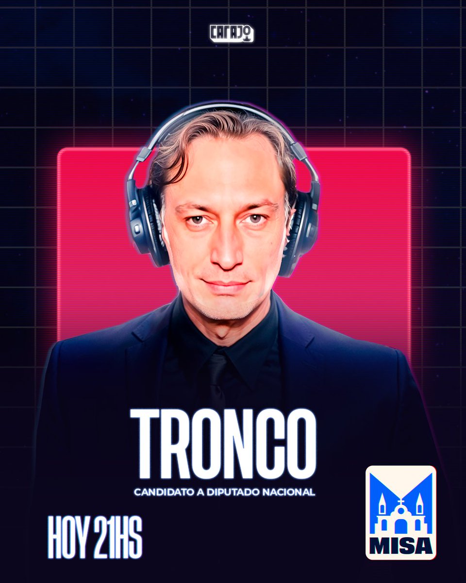 Carajo (@carajostream) on Twitter photo UF UF, HOY VIENE TRONCO A LA MISAAAAA
21hs x Carajo UF UF, HOY VIENE TRONCO A LA MISAAAAA
21hs x Carajo