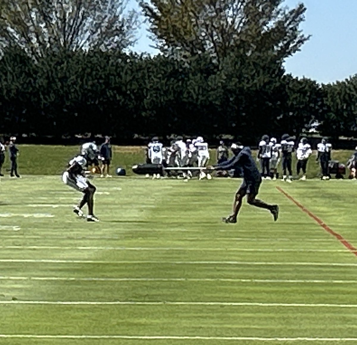 Today was the first day Shavon Revel practiced with the Cowboys since he was selected in the third round. 