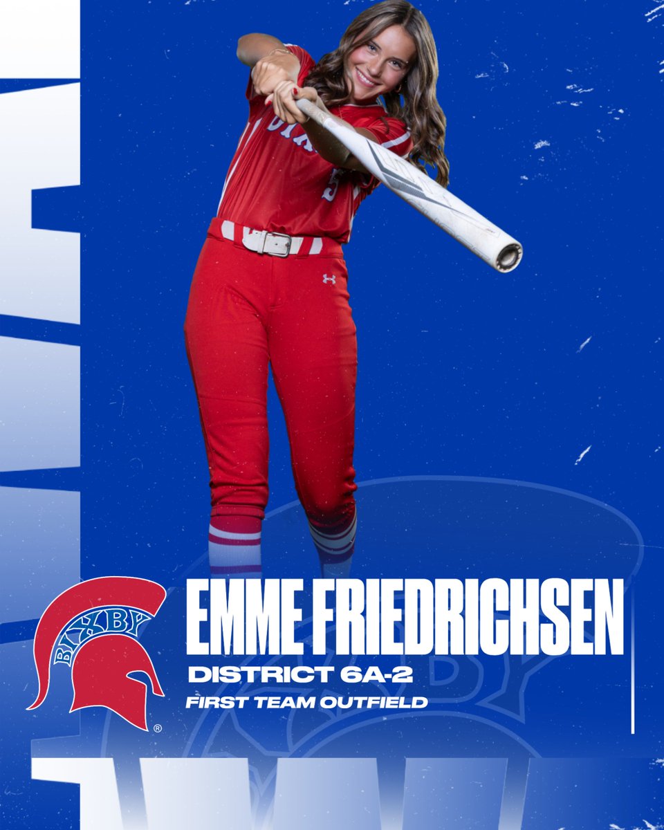 District 6A-2 First Team Outfield <a href="/EmmeFred5/">Emme Friedrichsen</a> 🥎💪👏 Congrats, Emme! #earned