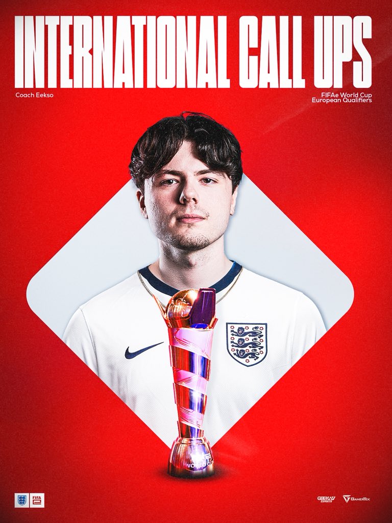 GeekayRL's tweet image. Can’t forget about the man behind the desks! 🫡🫡

@eekso2 gets the nod as @EnglandGaming’s Head Coach!