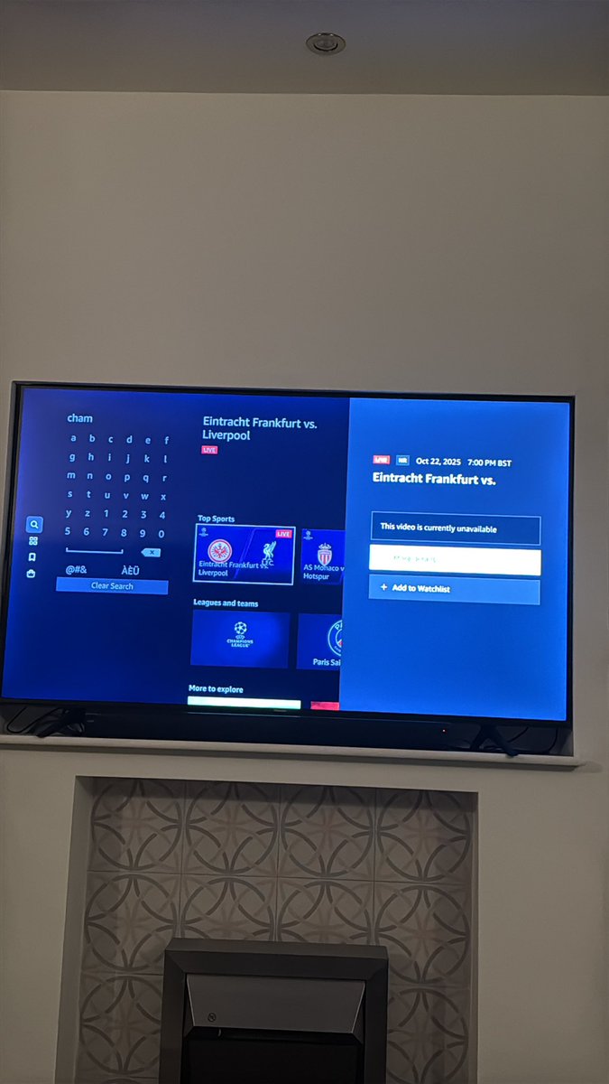 Anyone else getting this on Amazon prime?

#ChampionsLeague