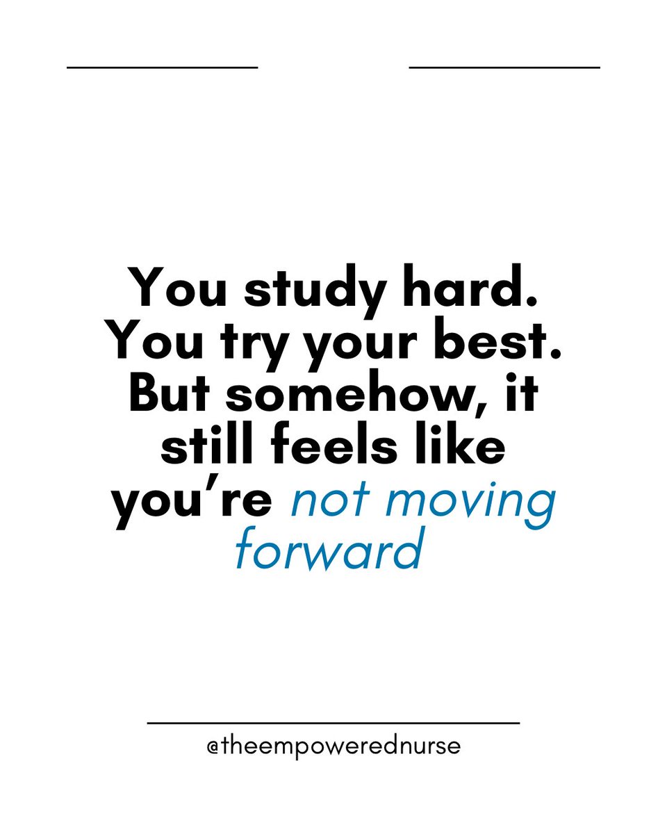 tempowerednurse's tweet photo. You can be a hardworking nursing student and still feel stuck.

You can know your notes inside out and still question your ability.

You can pass your exams and still wonder if you’ll ever really be good enough. https://t.co/xIwn0NodF4