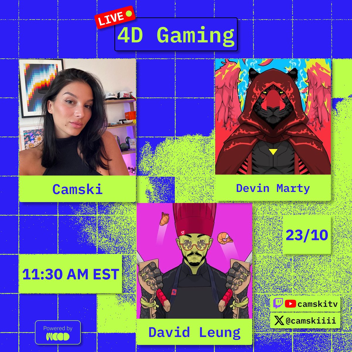 CamskiTV is back on tomorrowww

Going live with the <a href="/SanSound3/">SAN Sound</a> team (ex dre beats!!) to talk about gaming and their experiential earphones 

THURSDAY 11:30 am EST // 5:30 pm CET