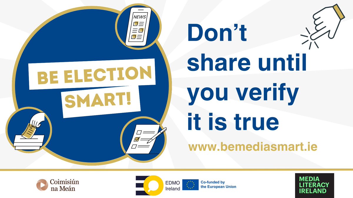 MedialitIreland's tweet photo. The final days before an election are prime time for dubious information. A last-minute falsehood leaves little time for journalists and fact-checkers to respond. Even if it is debunked quickly, the confusion can shift the narrative around candidates and parties.  1/2 https://t.co/uuZ7Kifbm1