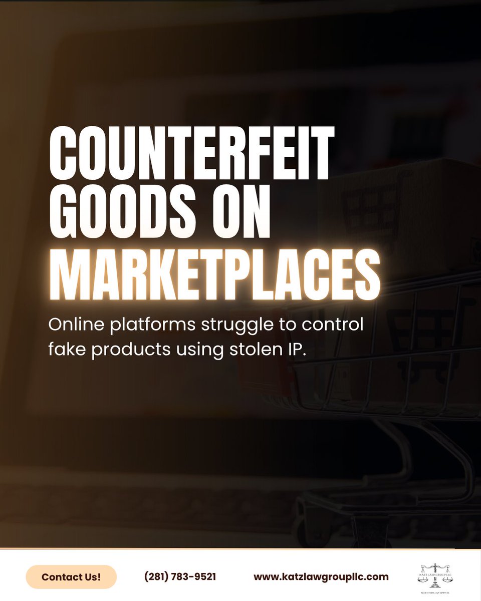 katzlawgroupllc's tweet image. 🛒 Even Amazon and Etsy aren’t safe—counterfeits cost brands billions and kill trust. 

Protect your IP before fakes flood the market.

#CounterfeitAlert #MarketplaceIP #katzlawgroupllc