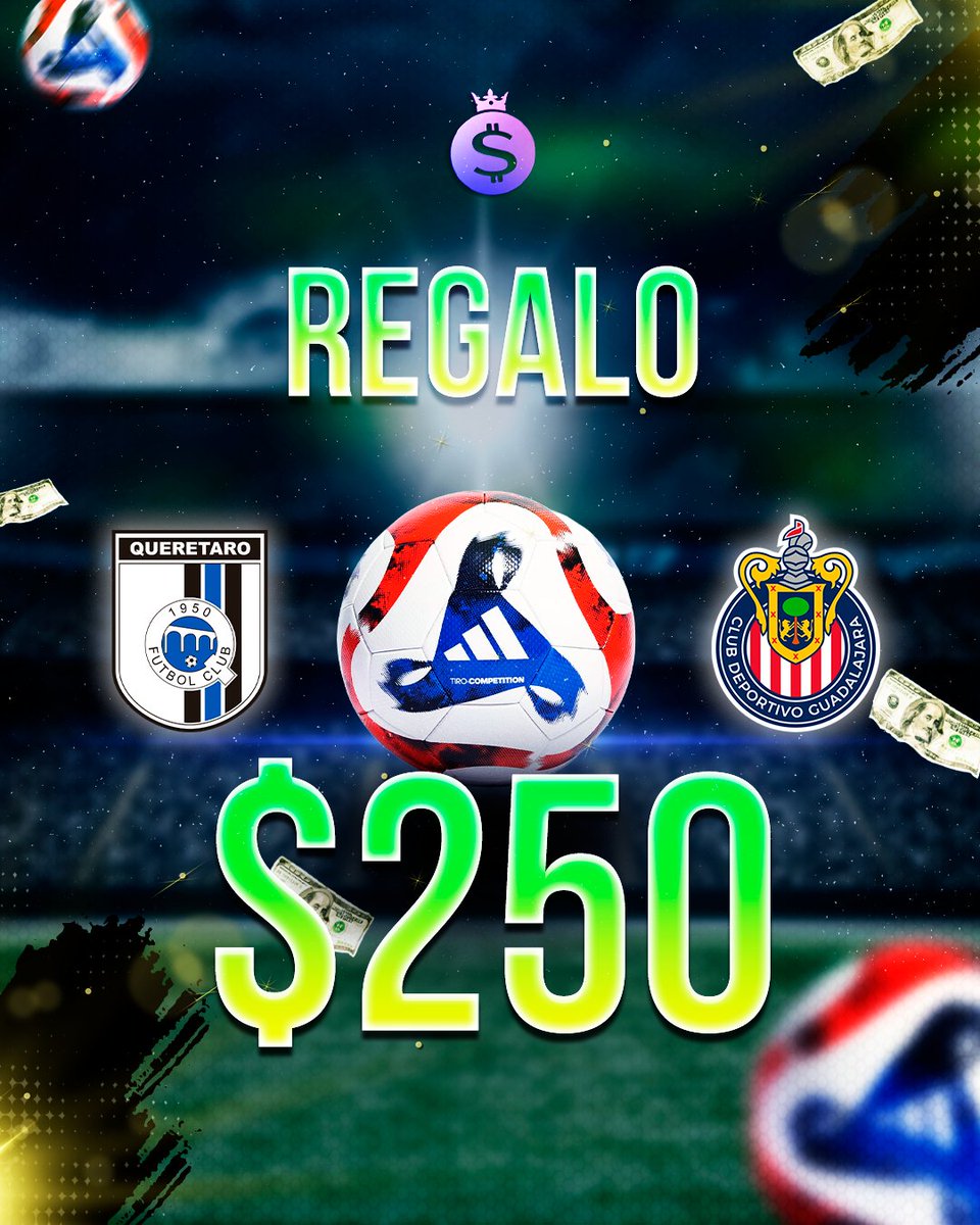 SistemaZcode's tweet image. 🎁 REGALO $250
¿Cuántos goles habrá en el Querétaro vs Chivas y quién anota primero? ⚽
🇲🇽 @Club_Queretaro
🐐 @Chivas
🏆 #LigaMX
Comenta tu predicción con #Zcode
Manda tu pronóstico a @SistemaZcode
Dale ❤️ y RT
1 participación por persona
#Querétaro #Chivas #LigaMX