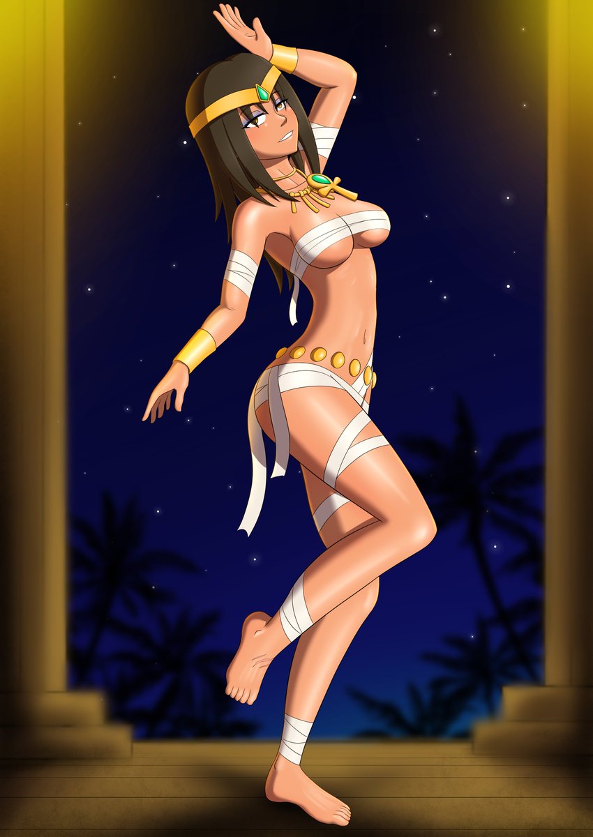 Alyssa dancing for her master under the influence of the stolen jewelry.