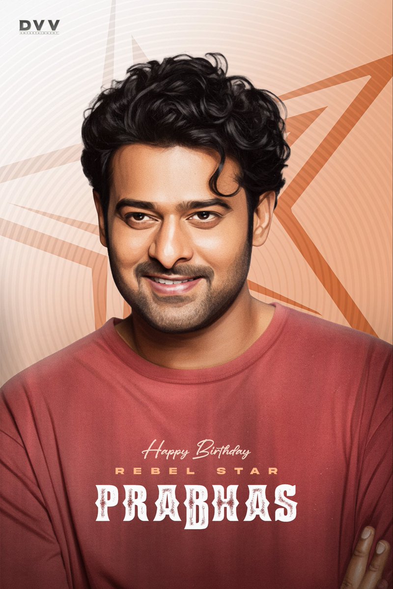 DVVMovies's tweet image. STAR STAR REBEL STAR ❤️
#PRABHAS - the name that defines PAN WORLD POWER. 
Celebrating the aura and the man of magnitude on his birthday ❤️
#HappyBirthdayPrabhas 🌟🌟